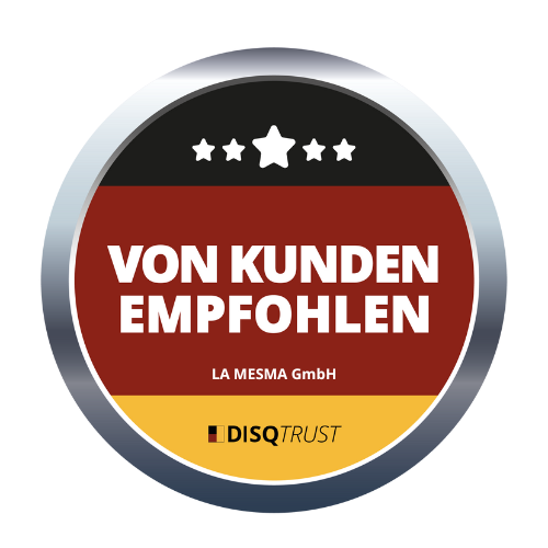 DISQ trust seal: recommended by customers