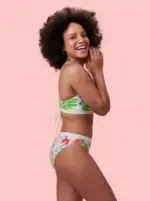 LAURA – Flower Print Bikini-Top – Bild 2