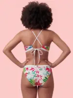 LAURA – Flower Print Bikini-Top – Bild 3